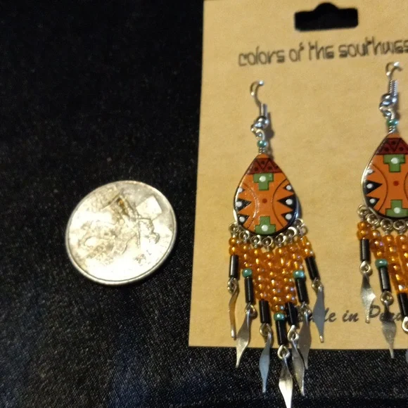 Colors of the Southwest Beaded Earrings - Picture 3 of 4